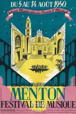 AFFICHE POSTER Menton