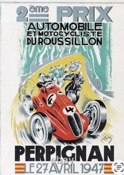 AFFICHE POSTER Perpignan 1947