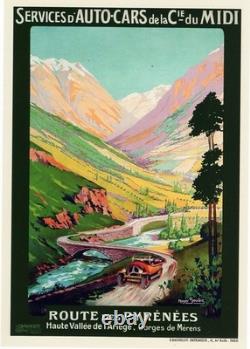 AFFICHE POSTER Pyrénées Gorges De Merens