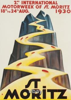 AFFICHE POSTER Saint Moritz