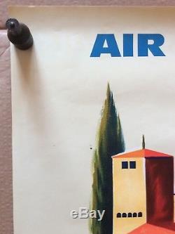 AFFICHE PUB Espagne AIR FRANCE 1963