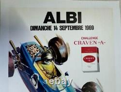 AFFICHE SPORT AUTO TROPH. COUPE VITESSE INTER CIRCUIT ALBI 1969 d'après BELIGOND