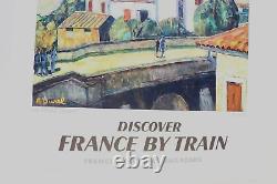 AFFICHE TOURISME FRANCE PAYS BASQUE SNCF french railroads 1958 N°66 A. DUREL