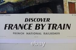 AFFICHE TOURISME FRANCE PAYS BASQUE SNCF french railroads 1958 N°66 A. DUREL
