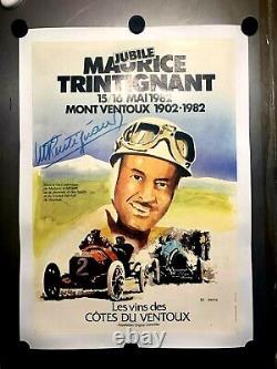 AFFICHE entoilée du Jubilé 1982 de Maurice TRINTIGNANT contresignée