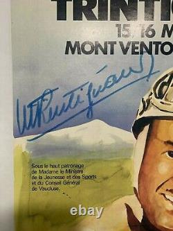 AFFICHE entoilée du Jubilé 1982 de Maurice TRINTIGNANT contresignée