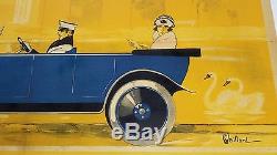 AFFICHE original poster automobile car SUERE PARIS LYON Segond VAILLANT 1930 car
