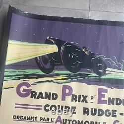 ANCIENNE AFFICHE RESSORTIE GRAND PRIX 24 HEURES DU MANS 1923 6088 cm