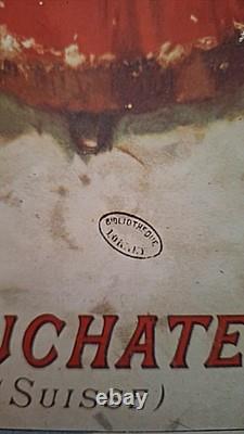 ANCIENNE PLV CARTON CHOCOLAT SUCHARD 1891 Authentique Matériel de Magasin