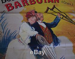 Authentique Affiche Ancienne 1900 Chemins De Fer Du MIDI Barbotan A. Calbet
