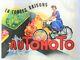 Automoto Affiche Ancienne Originale Moto Cyclomoteur Vap Cyclo Trefle 4 Saisons