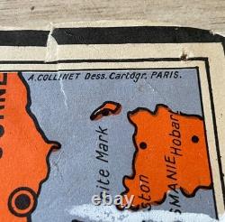 A. Collinet Air France Carte du Réseau Aérien Français Édition 1er janvier