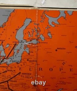 A. Collinet Air France Carte du Réseau Aérien Français Édition 1er janvier