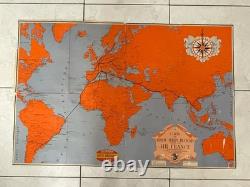 A. Collinet Air France Carte du Réseau Aérien Français Édition 1er janvier