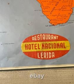 A. Collinet Air France Carte du Réseau Aérien Français Édition 1er janvier