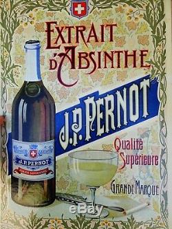 Absinthe J. P. Pernot Rare Carton Pub Ancien