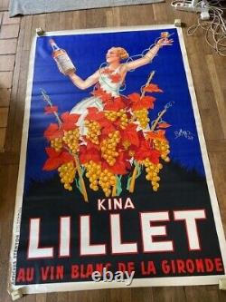 Af vintage poster original KINA LILLET LILET lithographie ROBY 1937