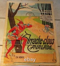 Affiche 1900- 1910 jean METTEX arrache clous CAVALADE