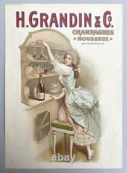 Affiche 1900 Champagne H. Grandin & Cie