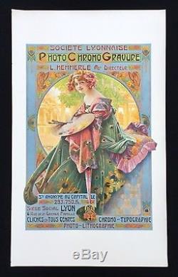 Affiche 1900 par Gaspar CAMPS Société Lyonnaise de Photo Chromo Gravure / Lyon