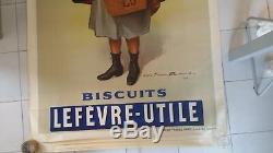 Affiche ANCIENNE ORIGINALE LU biscuit lu PUB old poster vintage