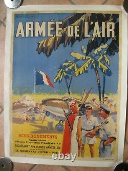 Affiche ARMEE DE L AIR Paul LENGELLE litho ca 1950