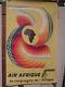 Affiche Air Afrique Graphisme Couleur Jet 1963