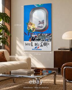 Affiche Air France Mur du Son par Roger Bezombes, Mourlot, 1981, 100 × 60 cm