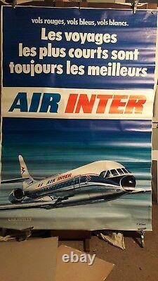 Affiche Air Inter Caravelle Deco