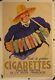 Affiche Ancienne 1939 De Falcucci Pour Les Cigarettes De La Regie Francaise