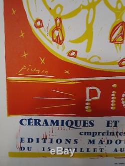 Affiche Ancienne 1958 de PICASSO pour le Musee de CERET imprimerie ARNERA