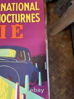 Affiche Ancienne 1959 Bastia Cibié Tournoi International De Gymkhanas Nocturnes