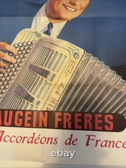 Affiche Ancienne Accordéons Maugein Frères Verchuren