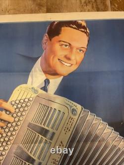 Affiche Ancienne Accordéons Maugein Frères Verchuren