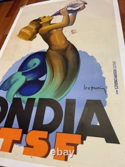 Affiche Ancienne, Affiche Publicitaire, 120x80cm Radio/TSF/léo Dupin