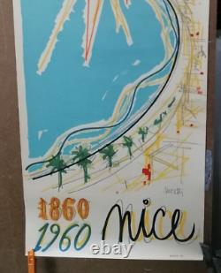 Affiche Ancienne Alpes Maritimes Centenaire De Nice 1960 Moretti