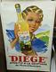 Affiche Ancienne Aperitif Gentiane Diege Monts D'auvergne Egletons Correze