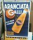 Affiche Ancienne Aranciata Galli Chiasso Italie Orange