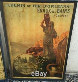 Affiche Ancienne Authentique de voyage des années 1920, Evaux les Bains