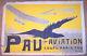 Affiche Ancienne Avion Aviation Meeting Coupe Paris Pau Gabaard Circa 1910