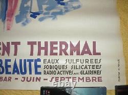 Affiche Ancienne Berthemont- Nice 120 X 80 CM Par Bellini Parfait Etat