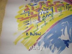 Affiche Ancienne Berthemont- Nice 120 X 80 CM Par Bellini Parfait Etat
