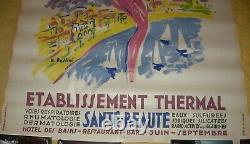 Affiche Ancienne Berthemont- Nice 120 X 80 CM Par Bellini Parfait Etat