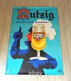 Affiche Ancienne Bière de Mutzig 50's