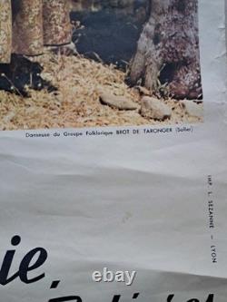 Affiche Ancienne Cie Navigation Mixte Algérie Tunisie Baléares 1950 Majorque