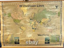 Affiche Ancienne Compagnie Wilhelmsen Lines