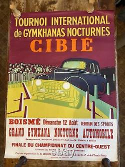 Affiche Ancienne Course Nocturnes Cibie Boisme Finale Du Championnat