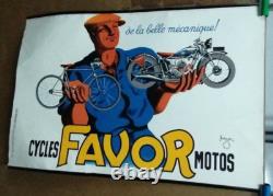 Affiche Ancienne Cycle Moto Favor Bellenger 1937