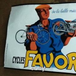Affiche Ancienne Cycle Moto Favor Bellenger 1937