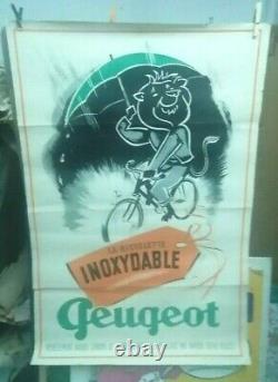 Affiche Ancienne Cycle Peugeot Bicyclette